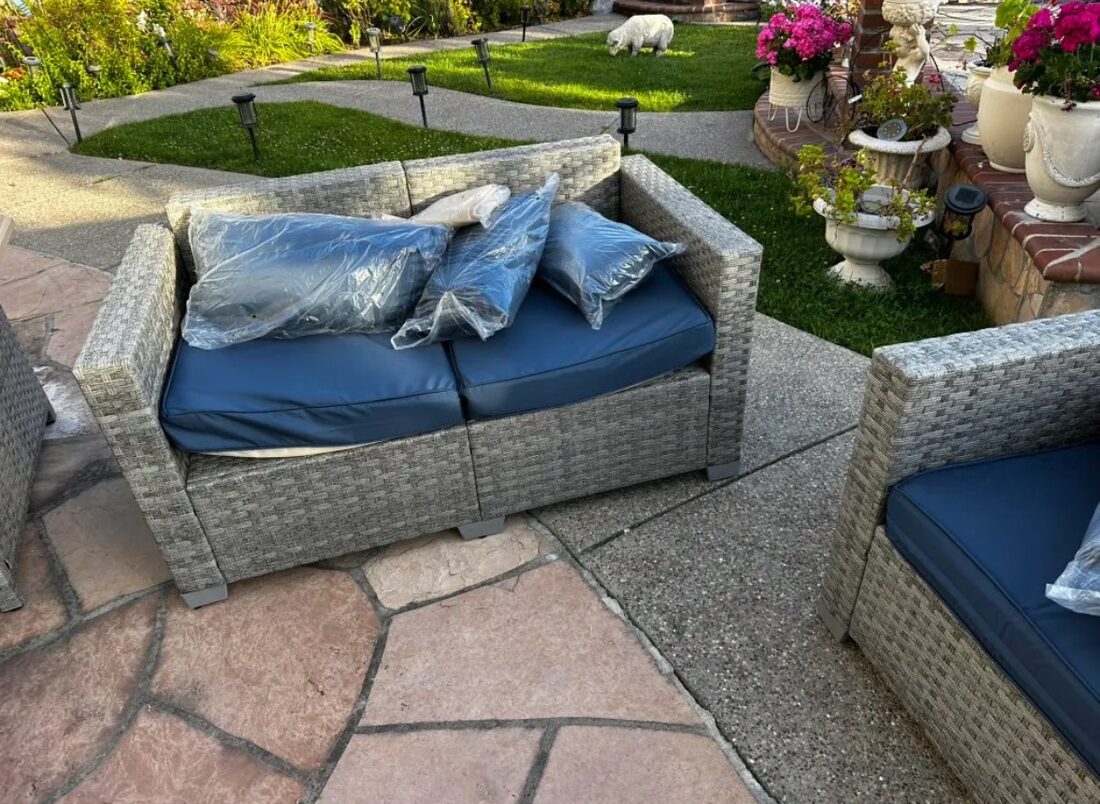 Patio furniture assembly after work